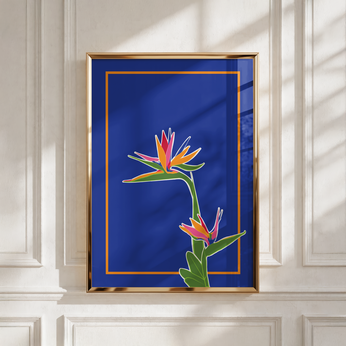 Birds of Paradise, Botanical Art Print