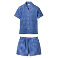 Lili Vichy Blue Pyjamas - 100% Cotton - Gingham