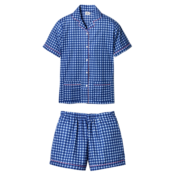 Lili Vichy Blue Pyjamas - 100% Cotton - Gingham